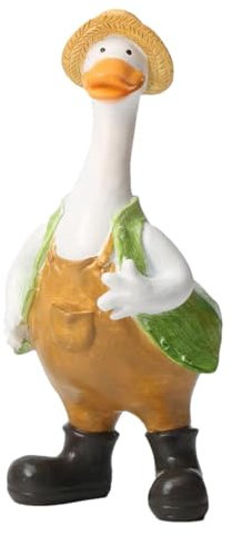 Enten-Gartenstatue, Kunstharz-Paar, Enten-Gartendekoration, Gartendekoration, Enten-Gartendekoration, Enten-Skulptur, Enten-Skulptur aus Kunstharz für den Außenbereich