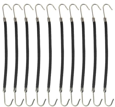HIOPOIUYT 10 ganchos para peinar el cabello, bandas elásticas para el pelo, accesorios para peinados para mujeres, accesorios para peinados