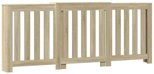 vidaXL Cubierta de radiador Madera Color Roble Sonoma 205x21,5x83,5 cm