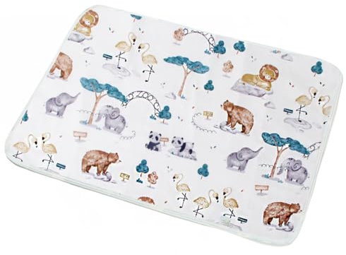 WeddHuis Fasciatoio Portatile,Tappetino Per Cambio Bambino,Fasciatoio per bebè portatile impermeabile,Materassino Neonato Lavabile Impermeabile,Telo Cambio Pannolino Impermeabile,50 x 70 cm,1 Pezzo