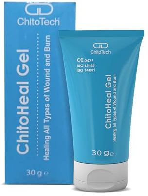 Chitotech Wound Healing Gel – 30g with Advanced N-Acetyl-D-Glucosamine Fast Healing Ointment for Cuts, Burns, Antibacterial Skin Infections & Minor Wounds – Antiseptic Cream Effective Recovery Gel