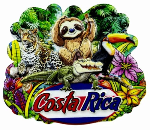Costa Rica, Touristen-Souvenir, 3D-Kühlschrankmagnet, Kühlschrankdekoration, Magnete