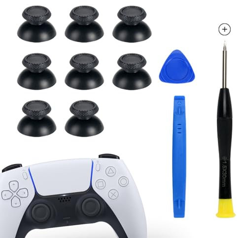 Joystick PS5, Joystick Manette PS5, Grip Joystick PS5, Kit de Réparation de Joysticks pour Manette PS5, Joystick PS5 Edge 11 en 1 Kit de Réparation Joystick Analogique de Remplacement pour PS5 Manette
