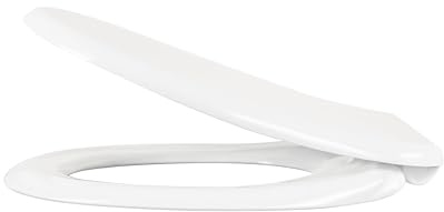 Styletech, Sedile WC Itaca in Polipropilene infrangibile per vasi universali, Cerniere in metallo, Peso 1,80 Kg, Completo di kit paracolpi e kit di fissaggio, Bianco