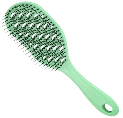 Dreuhuing Cepillo para desenredar el cabello, cómodo peine de masaje con pala, peine fino para peinar el cabello diario, hogar, viajes, hotel, vacaciones, dormitorio universitario