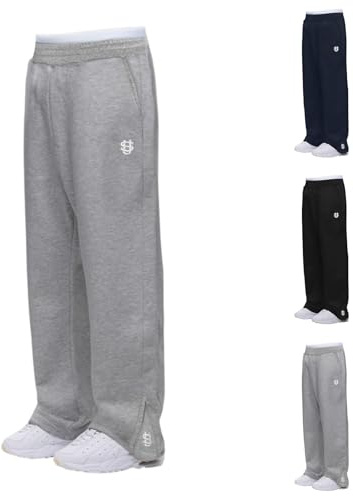 Baggy Homme Jogging Coton Pantalon de Survêtement Large Mode Y2K Sweatpants Grande Taille Sport Bas de Jogging Chaud Classic Taille Élastique Décontracté Sportswear