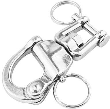 CRDARAAV 316 Stainless Steel 70mm Swivel Eye Snap Hook Shackle - Boat/Sailing/Yacht