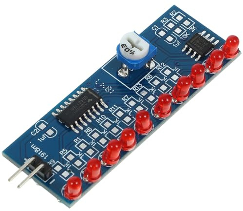 TIKODIDA 4 Stück Übungsset mit LED Modul und Wasserflusseffekt Selbstgemacht Elektronik Bausatz für Anfänger und Hobbyelektroniker Leicht und Kompakt