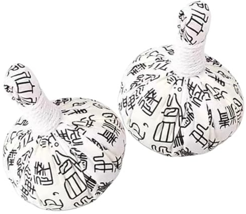 SILENRADAWN Dispositivo de Masaje de Moxibustión 2 Balones de Masaje Blanco, Reutilizables, para Espalda, Cintura y Relajación Muscular en Casa