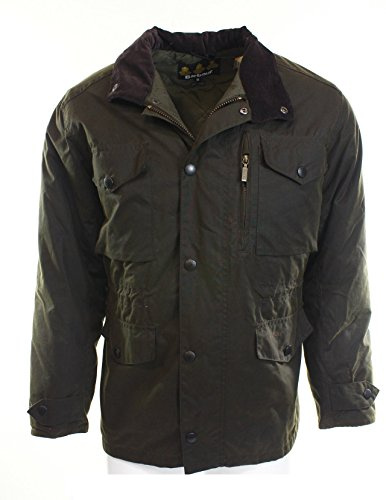 Giacchetto cerato Barbour Sapper da uomo - Verde oliva