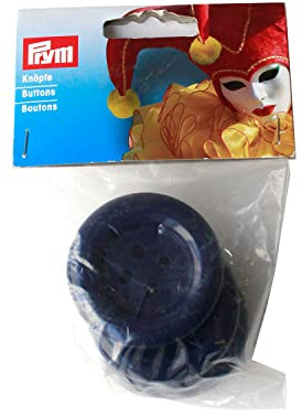 Prym 315124 Kostümknöpfe 50 mm blau