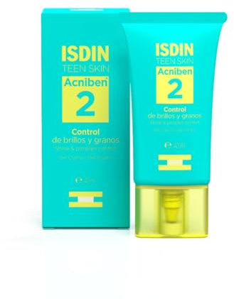 ISDIN Teen Skin Acniben Controllo Lucido e Brufoli (40 ml) | Gel-crema Opacizzante che Aiuta a Ridurre i Brufoli | Fornisce Idratazione ed Elasticità
