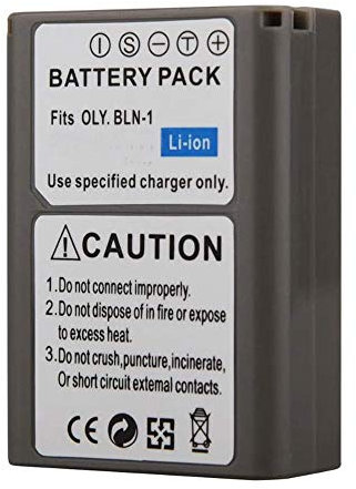 Digital Replacement Camera and Camcorder Battery for Olympus BLN-1, OM-D, E-M5