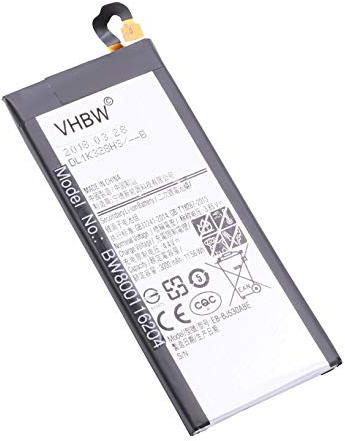 vhbw Akku kompatibel mit Samsung Galaxy J5 2017 Duos TD-LTE, J5 2017 TD-LTE, J5 2017 Handy Smartphone Telefon (3000 mAh, 3,85 V, Li-Polymer)