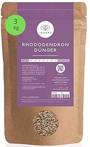 JASKERS® Rhododendrondünger 3 Kg I Optimaler Dünger Für Rhodos und Moorbeetpflanzen I Nährstoffreich & In Deutschland Abgefüllt