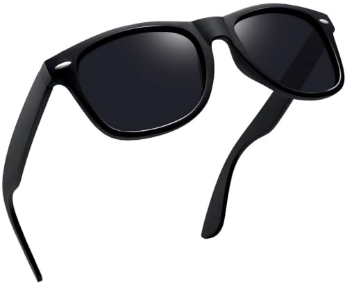 Joopin Gafas de Sol Hombre y Mujer Polarizadas Cuadradas Clásicas Negras Unisex Adulto Sunglasses Women Men Oculos de Sol Homem