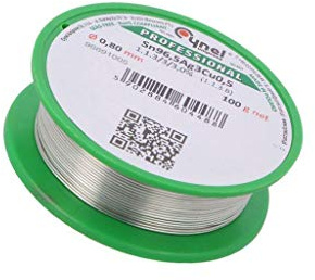 SAC305-0.8/0.1 Lötdraht Sn96,5Ag3Cu0,5 0,8mm 100g bleifrei Verpackung: Spule CY