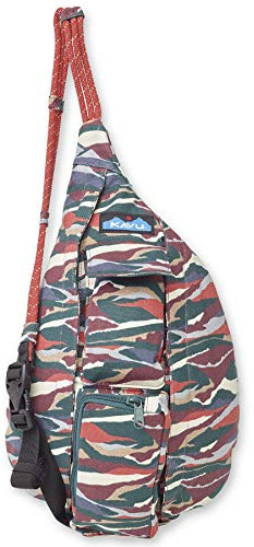KAVU Mini Rope Bag Crossbody-väska i bomull, flerfärgad (Rolling Hills)