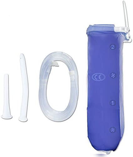 Sac à lavement souple avec canule, Sac À Lavement Poche 2 Litres, Sac à lavement de 2 l, Kit de lavement, Kit Sac De Lavement 2 Litres, Vagin Nettoyeur Kit de Lavement, Kit de nettoyage intestinal