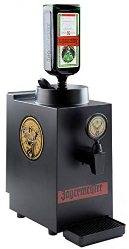 Jägermeister Shot Machine – Jägermeister bei -18 °C zapfen – Meisterhafte Shots servieren – Für unterschiedliche Flaschengrößen – 21,4 x 38,3 x 42 cm, Schwarz, 1BTM