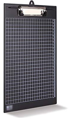 YZERTLH Klemmbrett Kunststoff-Klemmbretter (5er-Set) Multi-Pack-Zwischenablage (farbig) starken 12,5 x 8,6 Zoll Hält 80 Blätter A5 Binder mit hängendem Loch Mappe (Color : Black)