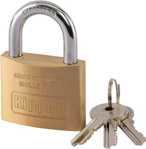 Kippen 2002C1 - Lucchetto ad Arco con Corpo in Ottone da mm.30