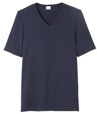 Damart Camiseta de Cuello En V de Malla Interlock Thermolactyl Grado 3 Camiseta térmica Hombre