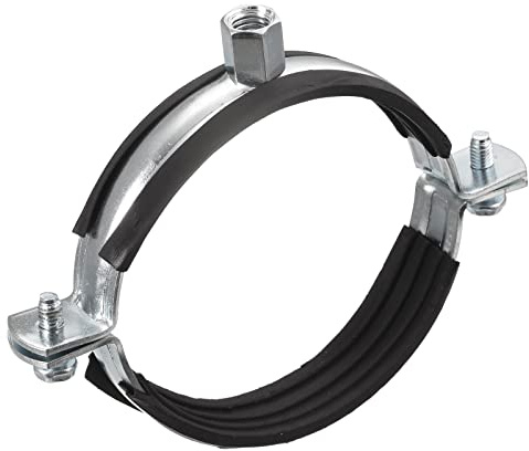 sourcing map Collier de serrage rigide de 90 mm en acier au carbone - Taille de l'écrou M8/M10 pour tuyau d'eau