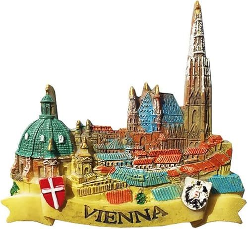 Österreich Wien Wien Magnet Kühlschrank Kühlschrank Magnet Dekoration Aufkleber Souvenir Harz Basteln Küche Whiteboard