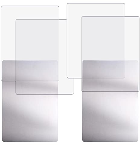 OTCRAFT 6-teiliges Standard-Schneidepads und Metallscheiben-Set für Stanzmaschinen; transparente Polycarbonat-Kunststoff-Schneidplatten, Schneidpads, 21,6 x 15,6 x 0,3 cm