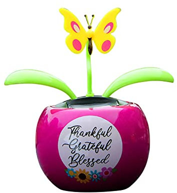 ISAKEN Solarbetriebene Tanzende Blume, Wackelfigur Blume Solar Tanzende Blume Solar Wackelfigur Solarfigur Wackelfigur Blume Solar Tanzspielzeug, Solar Wackel Blume Für Auto Haus und Büro