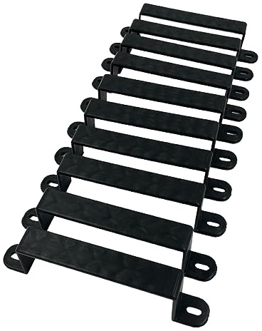 Fence Panel Security Brackets [10 Pack] for Concrete Fence Posts or Wooden 4x4 Posts Prevents Panel Theft and Fence Panels Rattling & Banging in the Wind (10)