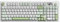 Cmokifuly L98 Wireless Keyboard,3 Modes(Bluetooth 5.1/2.4G Wireless & Type-C Wired) Membrane Keyboard RGB Backlit Screen&Rotary Knob,Gasket-mounted Gaming Keyboard (Green)