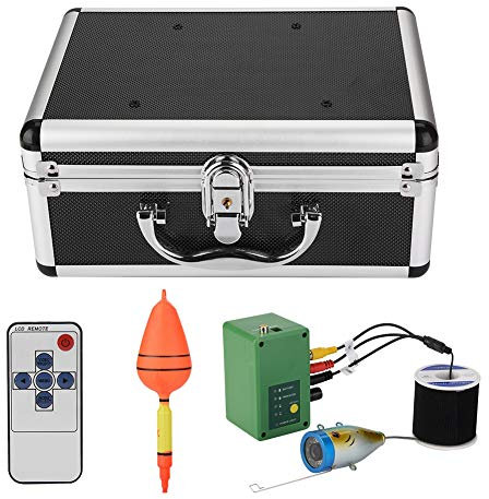 9 Zoll 30 LEDs 1000TVL Unterwasser-Angelkamera, 90 Grad Betrachtungswinkel, 30 M Kabel, mit Exquisitem Aluminium-Box-integriertem Design, für (EU-Stecker 100-240 V)