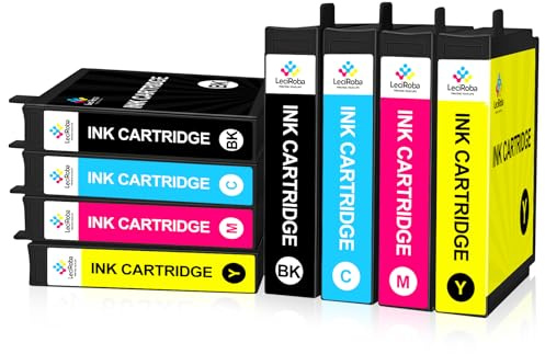 LeciRoba Lot de 8 cartouches d'encre 604XL 604XL pour imprimantes Epson XP Home XP-2200/2205 WF WF-2910DWF
