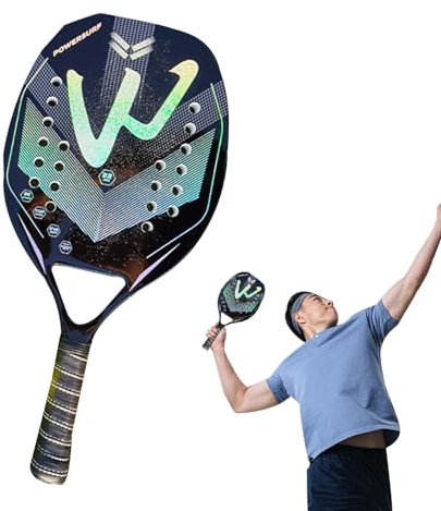 Beach Racket Tennis Racket Carbon Fiber Tennis Racket Foam Racket Carry Bag Beach Accessories for Outdoor Parking Sports