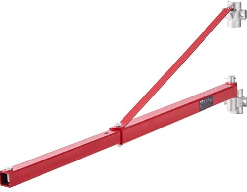 VEVOR Electric Hoist Support Arm, Swing Arm, Carbon Steel, Electric Hoist Holder, 1320 lbs Max Load Capacity, Red