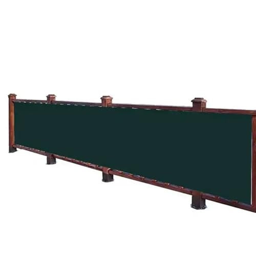 LPHFDCS PVC Screen Fence Schwarzgrünes Sonnenschutznetz for Balkon, Sichtschutz, Terrasse, Pergola, Gartengebäude, Sonnenschutznetz for Balkon, Sichtschutz, Brise Sichtschutz Balkon(1.5mx3m)