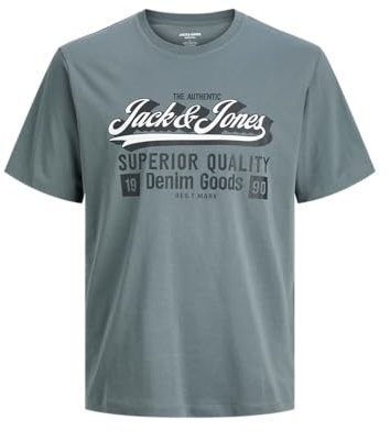 JACK & JONES Jjelogo tee SS Oneck 2 Col Aw25 Noos Pls - Talla Extra, Resistente al Agua, 3XL