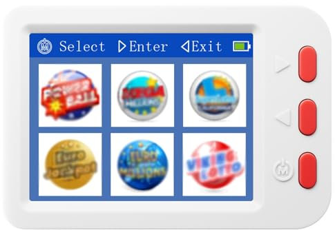 LNOYGN Máquina eléctrica de Bolas de lotería, USB Recargable AI Lottery Number Picker de Mano, generador de números aleatorios para Cualquier Juego de números de lotería de selección