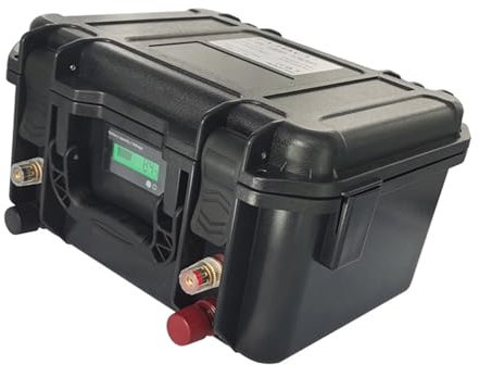 HJGHY 12.8V 60Ah 100Ah Outdoor Thruster Lithium Battery 12V 60AH 100AH Outdoor Portable RV Lithium Iron Phosphate Battery for Electric Boat Motor Fishing Boat Propeller Marine,12.8V,100Ah