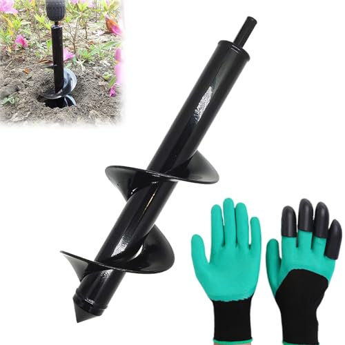 NCTNCX 8 x 30 cm Trivella Manuale, ASelected Punta per Trapano, Giardino perforatore, Trivella per Trapano, Strumento Pratico per piantare Alberi arbusti