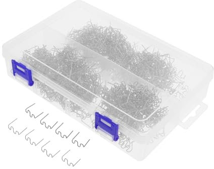 TOPPERFUN 1000pièces Kit De Réparation De Plastique Avec Agrafes Pour Voiture Pointes De Soudage Et Tiges De Soudure