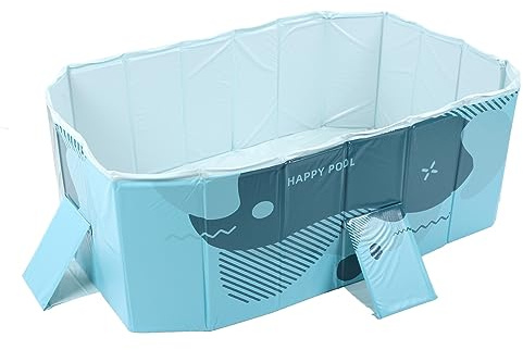 Glomora Foldable Pool, Large Non-Inflatable Swimming Pool for Kids,Hard Plastic Shell Oversized Thickened for Children Outdoor