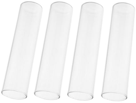 EPIGEIST 4pcs Hydroponic Test Tube Flower Vases Glass Propagation Stand Decorative Plant Holder Indoor Floral Centerpiece for Living Room Balcony Home Decor