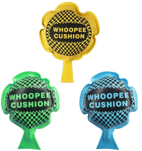 Whoopee Cushion Kids, 3 Pack Whoopie Cushions for Prank Toys, 9x12cm Fart Noise Maker for Parties, Office and Family Gatherings