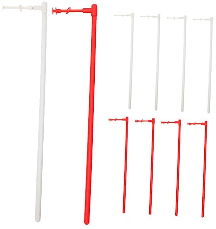 iplusmile Tiges De Moulinet à Vent Pratiques pour Jardin, Kit DIY 10 Pièces, Tiges Solides en Plastique pour Fabrication Artisanale De Moulins à Vent Portatifs