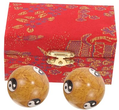 MOTHNUR 2 Stück Metal Hand Massage Balls Gesundheits fitness Stressabbau Trainingskugeln für Muskelentspannung und Fingerübung Effektives Massage tool für Handtherapie und Zufällige Farbe