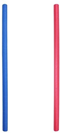 2 pièces Nouilles de Piscine 59 Nouilles de Natation en Mousse Piscine flottantes Tube Mousse Gonflable Natation Solide pour Enfants et Adultes (Rouge et Bleu)