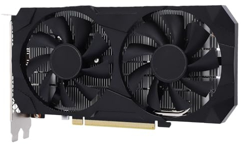 Tangxi para RTX 1660 Ti Tarjeta Gráfica para Juegos de 6 GB, 1455 MHz, 192 bits, Tarjeta Gráfica para Juegos de PC de Escritorio con Doble Ventilador, Compatible con 1080p con